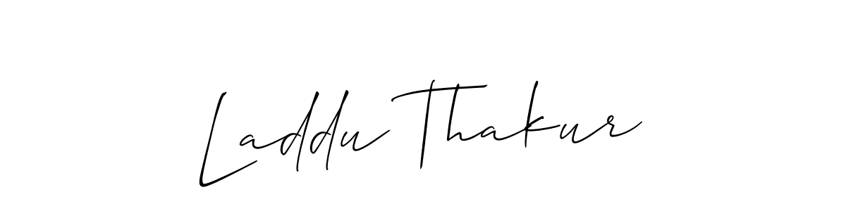 How to make Laddu Thakur signature? Allison_Script is a professional autograph style. Create handwritten signature for Laddu Thakur name. Laddu Thakur signature style 2 images and pictures png