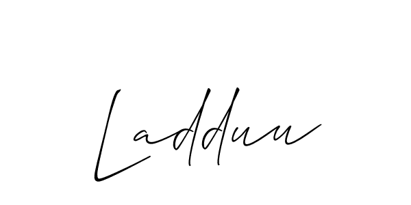 Once you've used our free online signature maker to create your best signature Allison_Script style, it's time to enjoy all of the benefits that Ladduu name signing documents. Ladduu signature style 2 images and pictures png
