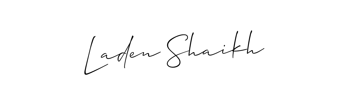 This is the best signature style for the Laden Shaikh name. Also you like these signature font (Allison_Script). Mix name signature. Laden Shaikh signature style 2 images and pictures png