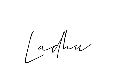 You can use this online signature creator to create a handwritten signature for the name Ladhu. This is the best online autograph maker. Ladhu signature style 2 images and pictures png