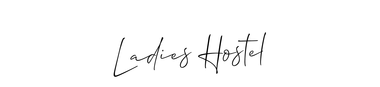 Make a beautiful signature design for name Ladies Hostel. Use this online signature maker to create a handwritten signature for free. Ladies Hostel signature style 2 images and pictures png