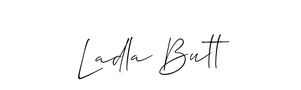 Design your own signature with our free online signature maker. With this signature software, you can create a handwritten (Allison_Script) signature for name Ladla Butt. Ladla Butt signature style 2 images and pictures png