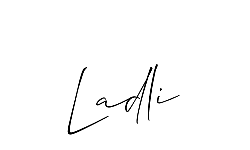 Check out images of Autograph of Ladli name. Actor Ladli Signature Style. Allison_Script is a professional sign style online. Ladli signature style 2 images and pictures png