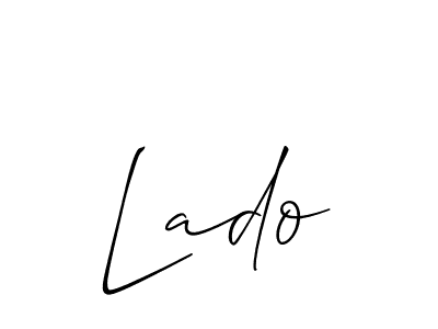 Also You can easily find your signature by using the search form. We will create Lado name handwritten signature images for you free of cost using Allison_Script sign style. Lado signature style 2 images and pictures png