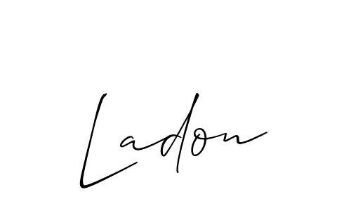 How to Draw Ladon signature style? Allison_Script is a latest design signature styles for name Ladon. Ladon signature style 2 images and pictures png