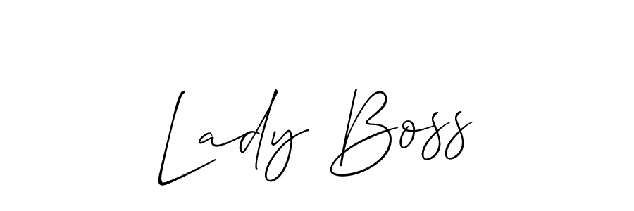 How to make Lady Boss signature? Allison_Script is a professional autograph style. Create handwritten signature for Lady Boss name. Lady Boss signature style 2 images and pictures png