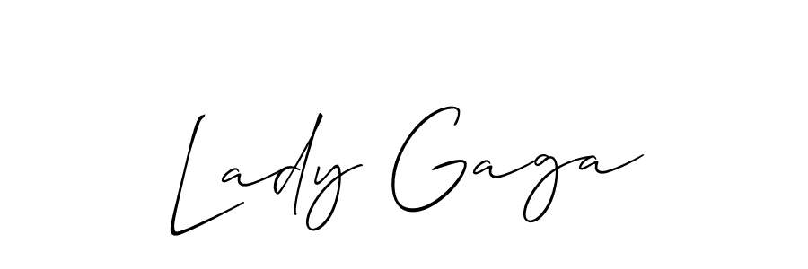 Use a signature maker to create a handwritten signature online. With this signature software, you can design (Allison_Script) your own signature for name Lady Gaga. Lady Gaga signature style 2 images and pictures png