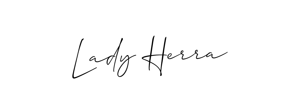 Also we have Lady Herra name is the best signature style. Create professional handwritten signature collection using Allison_Script autograph style. Lady Herra signature style 2 images and pictures png