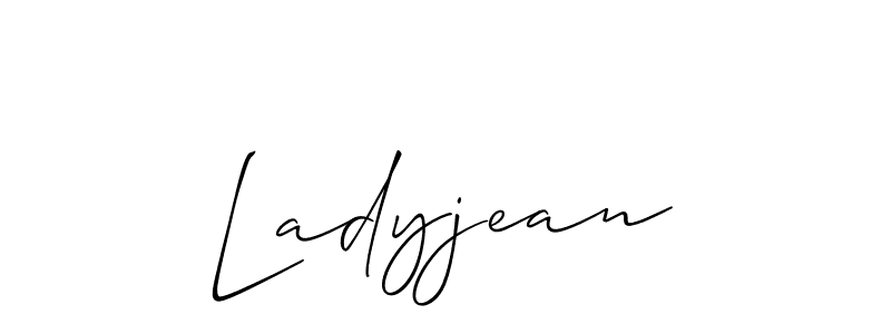 Also we have Ladyjean name is the best signature style. Create professional handwritten signature collection using Allison_Script autograph style. Ladyjean signature style 2 images and pictures png