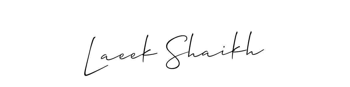 Make a beautiful signature design for name Laeek Shaikh. Use this online signature maker to create a handwritten signature for free. Laeek Shaikh signature style 2 images and pictures png