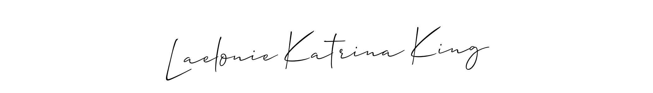 Make a beautiful signature design for name Laelonie Katrina King. With this signature (Allison_Script) style, you can create a handwritten signature for free. Laelonie Katrina King signature style 2 images and pictures png