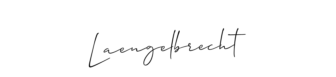 Make a beautiful signature design for name Laengelbrecht. With this signature (Allison_Script) style, you can create a handwritten signature for free. Laengelbrecht signature style 2 images and pictures png