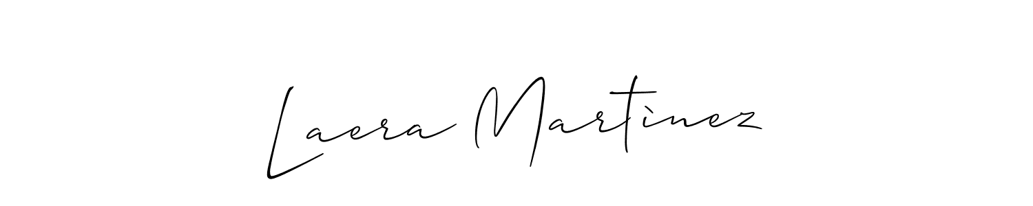 How to make Laera Martìnez name signature. Use Allison_Script style for creating short signs online. This is the latest handwritten sign. Laera Martìnez signature style 2 images and pictures png