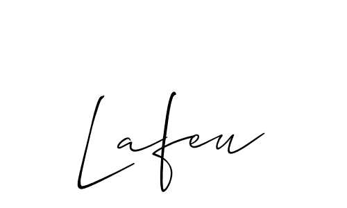 You should practise on your own different ways (Allison_Script) to write your name (Lafeu) in signature. don't let someone else do it for you. Lafeu signature style 2 images and pictures png