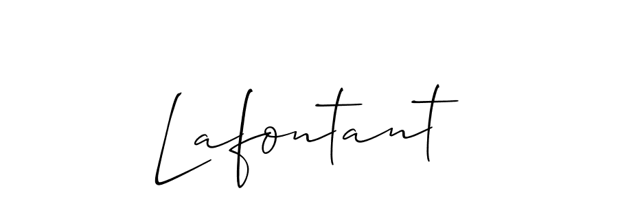 Design your own signature with our free online signature maker. With this signature software, you can create a handwritten (Allison_Script) signature for name Lafontant. Lafontant signature style 2 images and pictures png