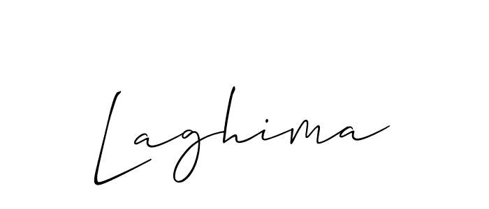 if you are searching for the best signature style for your name Laghima. so please give up your signature search. here we have designed multiple signature styles  using Allison_Script. Laghima signature style 2 images and pictures png