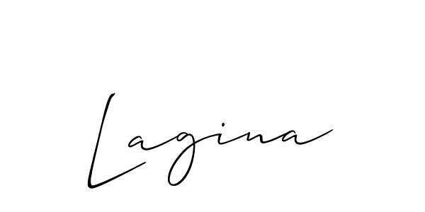 Best and Professional Signature Style for Lagina. Allison_Script Best Signature Style Collection. Lagina signature style 2 images and pictures png