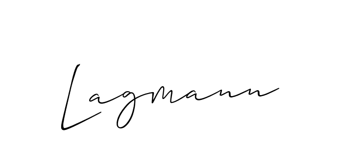 It looks lik you need a new signature style for name Lagmann. Design unique handwritten (Allison_Script) signature with our free signature maker in just a few clicks. Lagmann signature style 2 images and pictures png