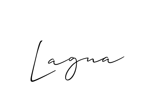 You should practise on your own different ways (Allison_Script) to write your name (Lagna) in signature. don't let someone else do it for you. Lagna signature style 2 images and pictures png