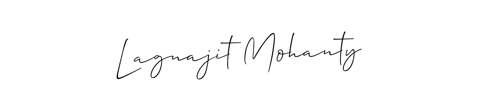 Make a short Lagnajit Mohanty signature style. Manage your documents anywhere anytime using Allison_Script. Create and add eSignatures, submit forms, share and send files easily. Lagnajit Mohanty signature style 2 images and pictures png