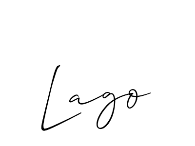 Best and Professional Signature Style for Lago. Allison_Script Best Signature Style Collection. Lago signature style 2 images and pictures png