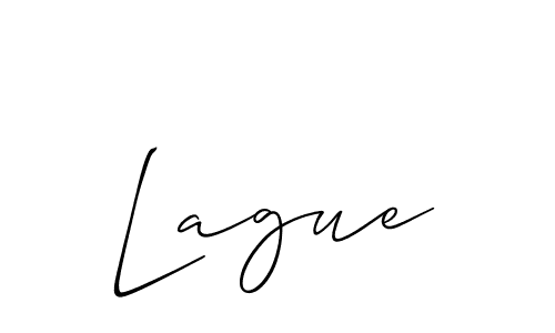 Best and Professional Signature Style for Lague. Allison_Script Best Signature Style Collection. Lague signature style 2 images and pictures png
