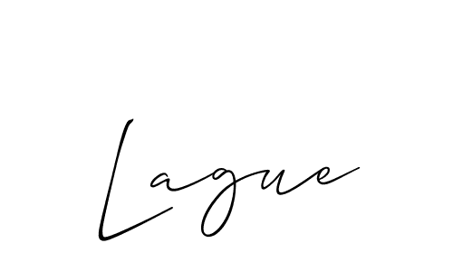 Best and Professional Signature Style for Lague. Allison_Script Best Signature Style Collection. Lague signature style 2 images and pictures png