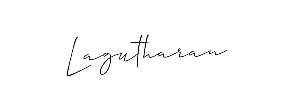 Use a signature maker to create a handwritten signature online. With this signature software, you can design (Allison_Script) your own signature for name Lagutharan. Lagutharan signature style 2 images and pictures png