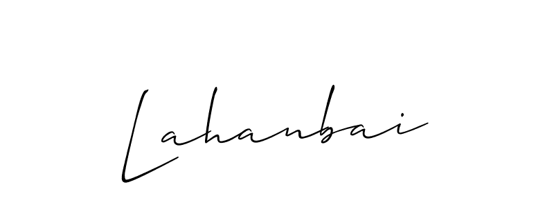 It looks lik you need a new signature style for name Lahanbai. Design unique handwritten (Allison_Script) signature with our free signature maker in just a few clicks. Lahanbai signature style 2 images and pictures png