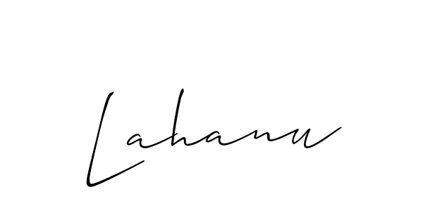 if you are searching for the best signature style for your name Lahanu. so please give up your signature search. here we have designed multiple signature styles  using Allison_Script. Lahanu signature style 2 images and pictures png
