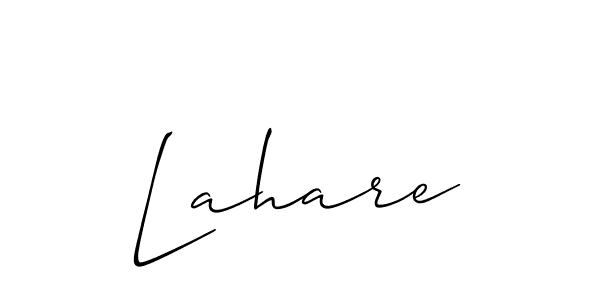 You should practise on your own different ways (Allison_Script) to write your name (Lahare) in signature. don't let someone else do it for you. Lahare signature style 2 images and pictures png