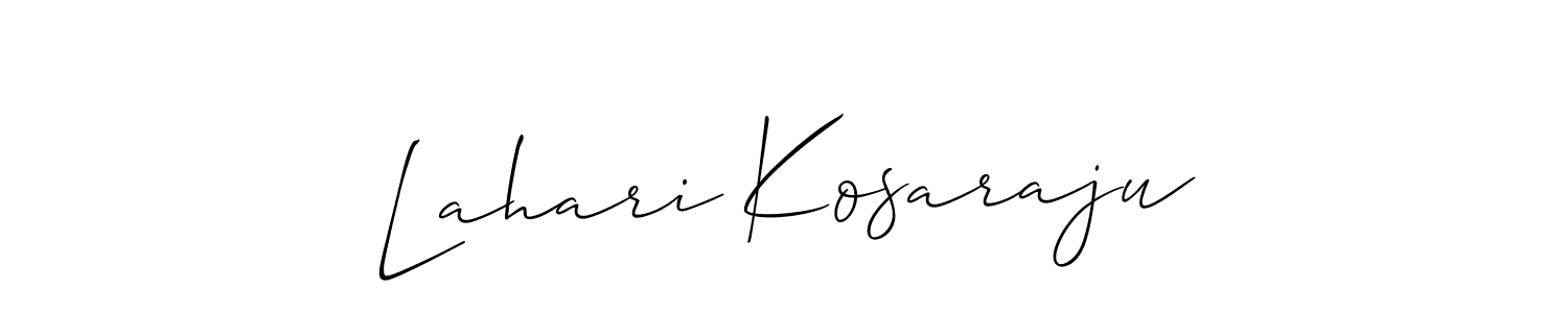 Here are the top 10 professional signature styles for the name Lahari Kosaraju. These are the best autograph styles you can use for your name. Lahari Kosaraju signature style 2 images and pictures png