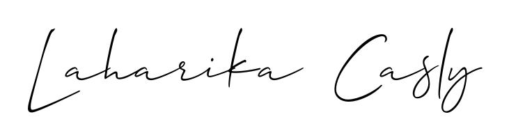Create a beautiful signature design for name Laharika  Casly. With this signature (Allison_Script) fonts, you can make a handwritten signature for free. Laharika  Casly signature style 2 images and pictures png