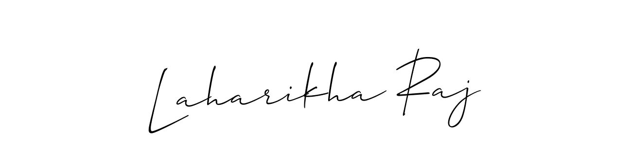 Laharikha Raj stylish signature style. Best Handwritten Sign (Allison_Script) for my name. Handwritten Signature Collection Ideas for my name Laharikha Raj. Laharikha Raj signature style 2 images and pictures png