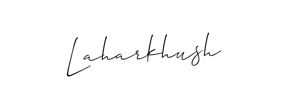 Make a short Laharkhush signature style. Manage your documents anywhere anytime using Allison_Script. Create and add eSignatures, submit forms, share and send files easily. Laharkhush signature style 2 images and pictures png