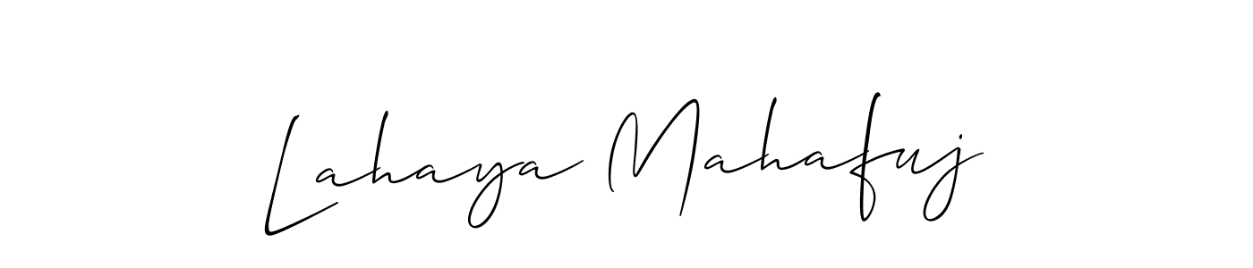 This is the best signature style for the Lahaya Mahafuj name. Also you like these signature font (Allison_Script). Mix name signature. Lahaya Mahafuj signature style 2 images and pictures png