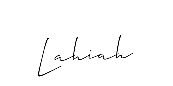 Lahiah stylish signature style. Best Handwritten Sign (Allison_Script) for my name. Handwritten Signature Collection Ideas for my name Lahiah. Lahiah signature style 2 images and pictures png