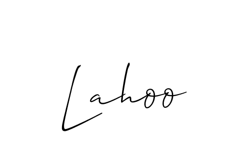 Best and Professional Signature Style for Lahoo. Allison_Script Best Signature Style Collection. Lahoo signature style 2 images and pictures png