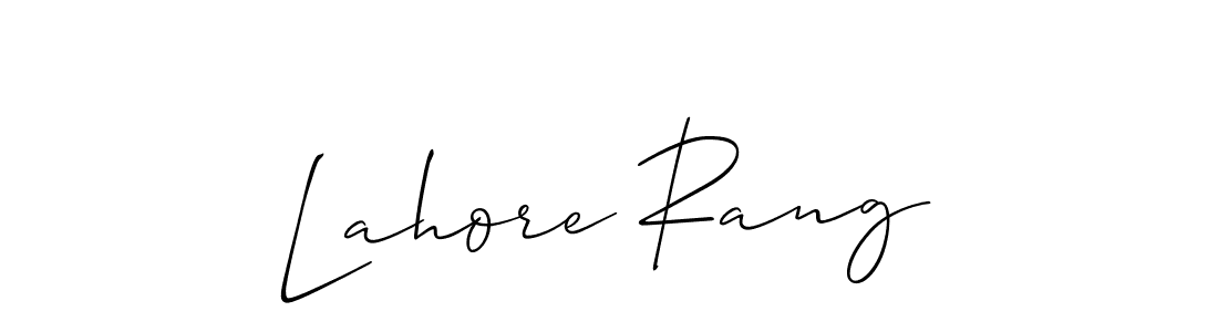 Lahore Rang stylish signature style. Best Handwritten Sign (Allison_Script) for my name. Handwritten Signature Collection Ideas for my name Lahore Rang. Lahore Rang signature style 2 images and pictures png