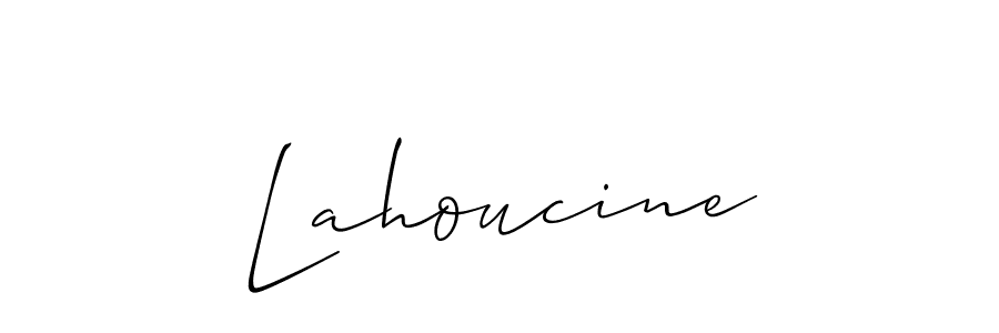 Make a beautiful signature design for name Lahoucine. Use this online signature maker to create a handwritten signature for free. Lahoucine signature style 2 images and pictures png