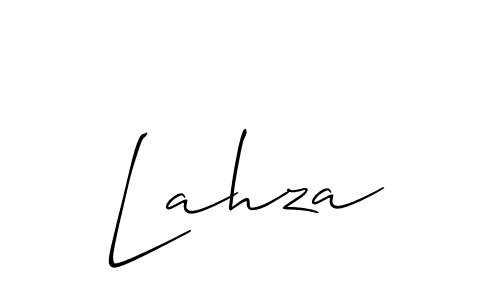 How to make Lahza name signature. Use Allison_Script style for creating short signs online. This is the latest handwritten sign. Lahza signature style 2 images and pictures png