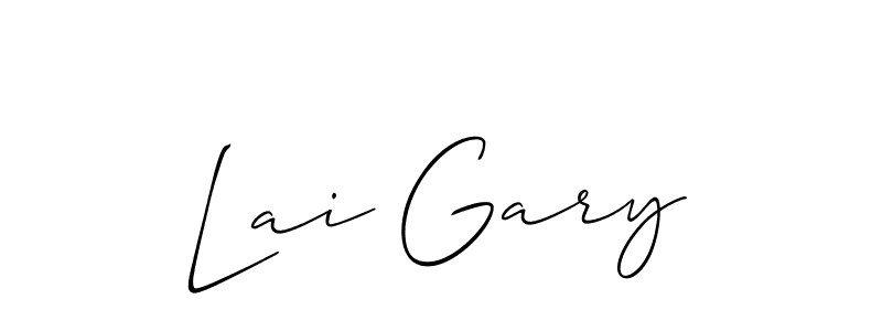 Lai Gary stylish signature style. Best Handwritten Sign (Allison_Script) for my name. Handwritten Signature Collection Ideas for my name Lai Gary. Lai Gary signature style 2 images and pictures png