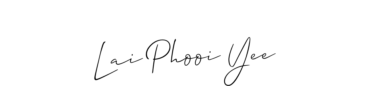 The best way (Allison_Script) to make a short signature is to pick only two or three words in your name. The name Lai Phooi Yee include a total of six letters. For converting this name. Lai Phooi Yee signature style 2 images and pictures png