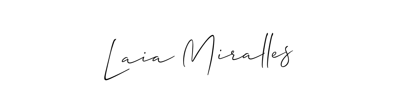 Once you've used our free online signature maker to create your best signature Allison_Script style, it's time to enjoy all of the benefits that Laia Miralles name signing documents. Laia Miralles signature style 2 images and pictures png