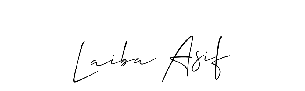 Also You can easily find your signature by using the search form. We will create Laiba Asif name handwritten signature images for you free of cost using Allison_Script sign style. Laiba Asif signature style 2 images and pictures png