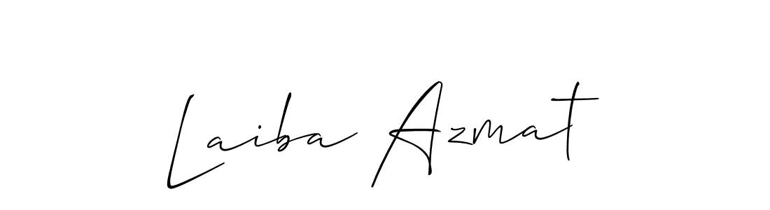 Also You can easily find your signature by using the search form. We will create Laiba Azmat name handwritten signature images for you free of cost using Allison_Script sign style. Laiba Azmat signature style 2 images and pictures png