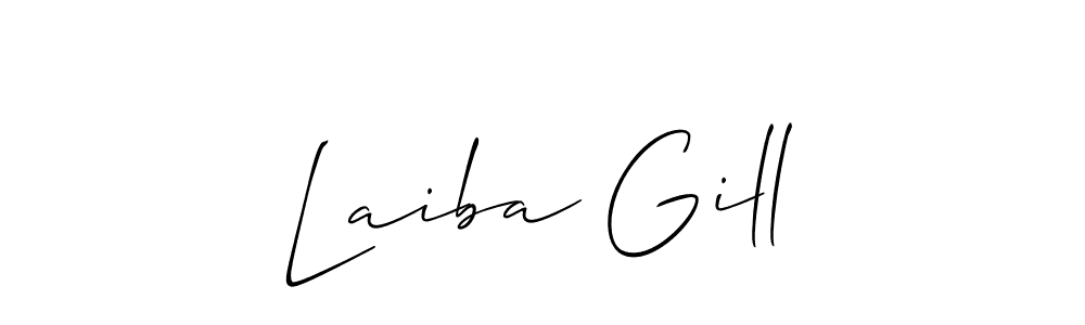 Here are the top 10 professional signature styles for the name Laiba Gill. These are the best autograph styles you can use for your name. Laiba Gill signature style 2 images and pictures png