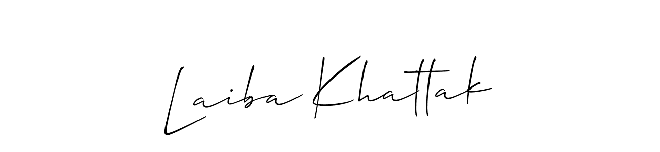 This is the best signature style for the Laiba Khattak name. Also you like these signature font (Allison_Script). Mix name signature. Laiba Khattak signature style 2 images and pictures png