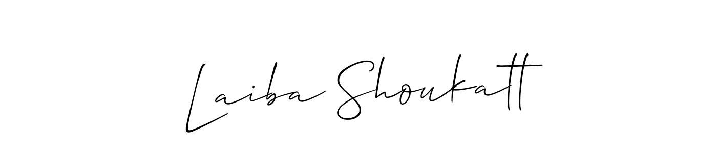 How to Draw Laiba Shoukatt signature style? Allison_Script is a latest design signature styles for name Laiba Shoukatt. Laiba Shoukatt signature style 2 images and pictures png