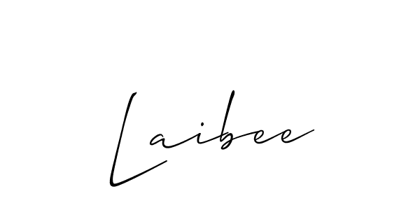 Laibee stylish signature style. Best Handwritten Sign (Allison_Script) for my name. Handwritten Signature Collection Ideas for my name Laibee. Laibee signature style 2 images and pictures png